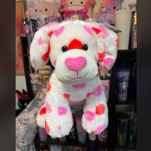 bnwt build a bear 25th anniversary hearts fur you pup
